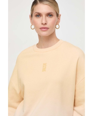 Patrizia Pepe bluza bawełniana damska kolor żółty gładka 8M1558 J169