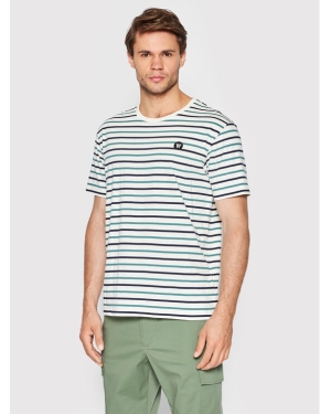 Wood Wood T-Shirt Ace Stripe 10285704-2222 Beżowy Regular Fit