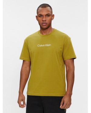 Calvin Klein T-Shirt Hero K10K111346 Zielony Regular Fit
