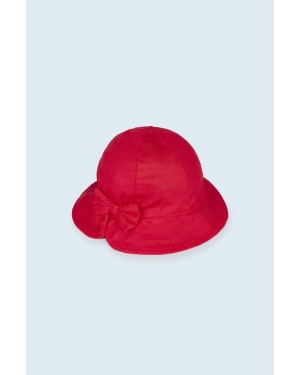 Mayoral kapelusz bawełniany dziecięcy kolor czerwony bawełniany