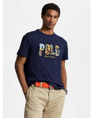 Polo Ralph Lauren T-Shirt 710934738001 Granatowy Classic Fit