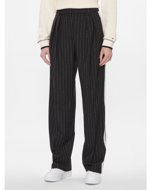 Tommy Hilfiger Spodnie materiałowe Relaxed Straight Pinstripe Pant WW0WW40513 Czarny Straight Fit