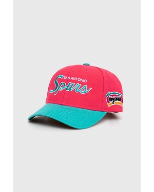 Mitchell&Ness czapka z daszkiem NBA SAN ANTONIO SPURS kolor różowy wzorzysta