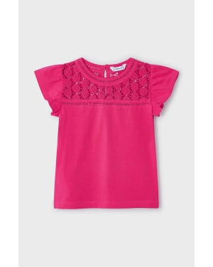 Mayoral t-shirt dziecięcy kolor różowy