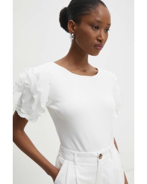 Answear Lab bluzka damska kolor biały z aplikacją