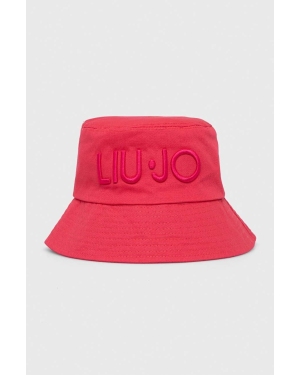 Liu Jo kapelusz bawełniany kolor różowy bawełniany