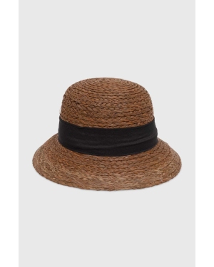 Answear Lab kapelusz kolor brązowy