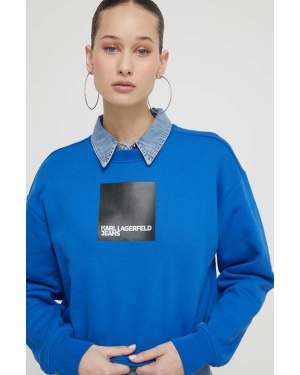 Karl Lagerfeld Jeans bluza damska kolor granatowy z nadrukiem