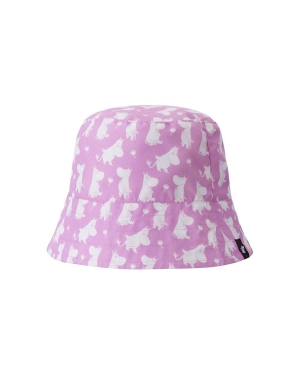 Reima kapelusz dwustronny dziecięcy Moomin Svalka kolor różowy