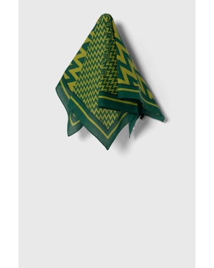 Lanvin apaszka bawełniana kolor zielony wzorzysta 6L4545.SR551