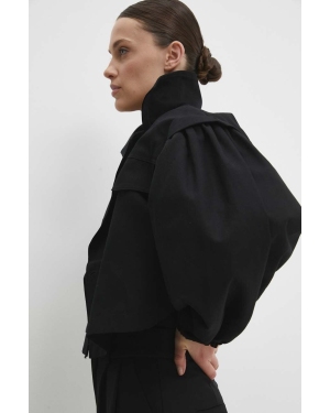 Answear Lab kurtka bawełniana kolor czarny przejściowa