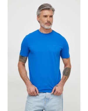 BOSS t-shirt bawełniany kolor turkusowy 50468347