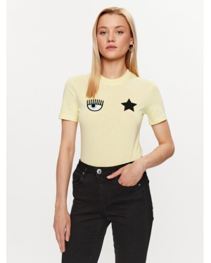 Chiara Ferragni T-Shirt 74CBHT07 Żółty Regular Fit