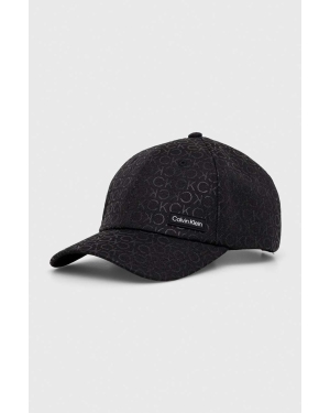 Calvin Klein czapka z daszkiem kolor czarny z aplikacją