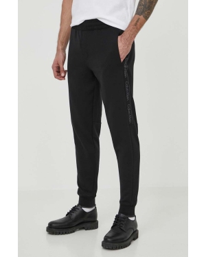 Calvin Klein spodnie dresowe kolor czarny z aplikacją