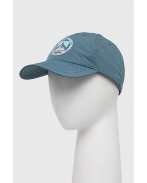 Columbia czapka z daszkiem Spring Canyon kolor niebieski z nadrukiem 2035201