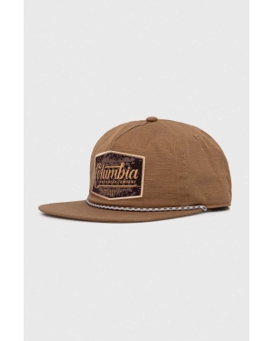 Columbia czapka z daszkiem Ratchet Strap kolor brązowy z aplikacją 2070981