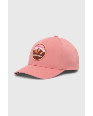Columbia czapka z daszkiem Lost Lager kolor różowy z aplikacją 1991281
