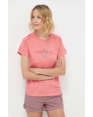 Columbia t-shirt sportowy Zero Rules Graphic kolor różowy 1991583