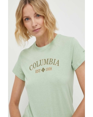 Columbia t-shirt Columbia Trek damski kolor zielony 1992134