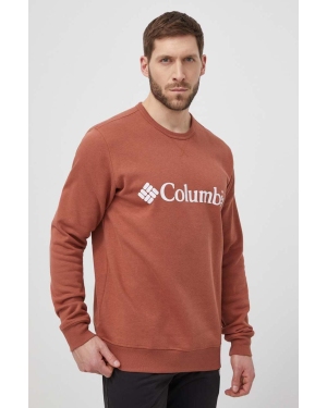 Columbia bluza męska kolor czerwony z nadrukiem