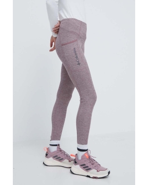 Columbia legginsy sportowe Move damskie kolor różowy melanżowe 2072961