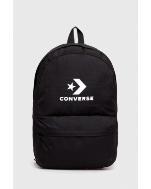 Converse plecak kolor czarny duży z nadrukiem