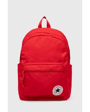 Converse plecak kolor czerwony duży z aplikacją