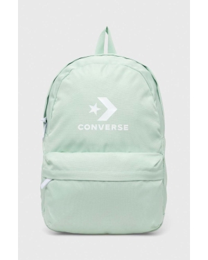 Converse plecak kolor zielony duży z nadrukiem
