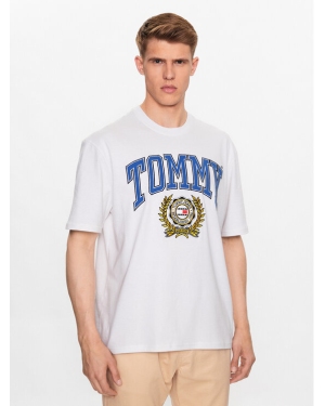 Tommy Jeans T-Shirt DM0DM16832 Biały Relaxed Fit