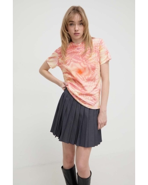Diesel t-shirt bawełniany damski kolor różowy