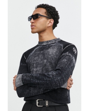 Diesel sweter bawełniany kolor czarny lekki
