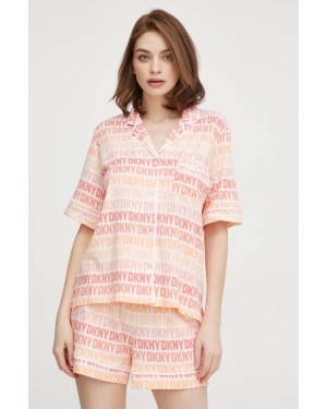 Dkny piżama damska kolor pomarańczowy YI50003