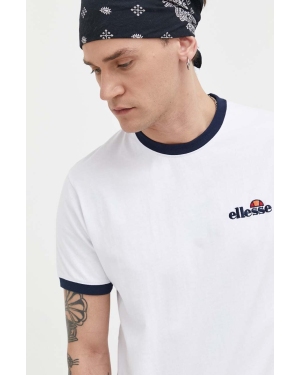Ellesse t-shirt bawełniany Meduno T-Shirt kolor biały z aplikacją SHR10164