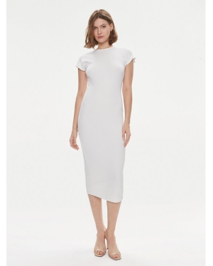 Calvin Klein Sukienka letnia Q-Nova K20K206537 Biały Slim Fit