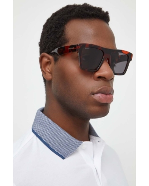 Gucci okulary przeciwsłoneczne męskie kolor brązowy GG0962S