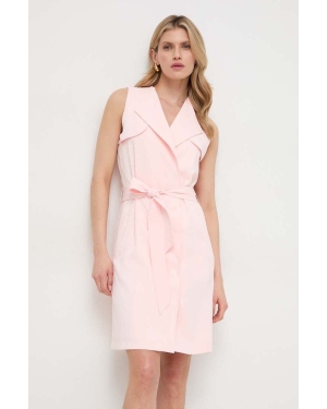 Guess sukienka EVERLY kolor różowy mini prosta W4GK1D WGDA0