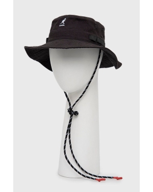 Kangol kapelusz bawełniany kolor czarny bawełniany