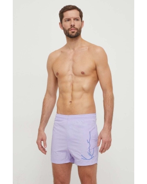 Karl Kani szorty kąpielowe kolor fioletowy