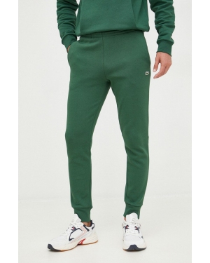 Lacoste spodnie dresowe męskie kolor zielony gładkie XH9624-132