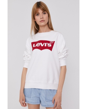 Levi's Bluza damska kolor biały gładka 18686.0011-Neutrals