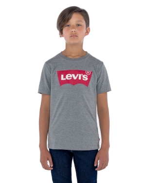 Levi's T-shirt dziecięcy kolor szary z nadrukiem