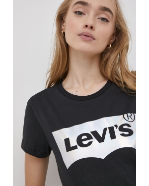 Levi's T-shirt bawełniany kolor czarny