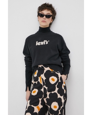 Levi's Bluza bawełniana damska kolor czarny z nadrukiem 18686.0056-Blacks