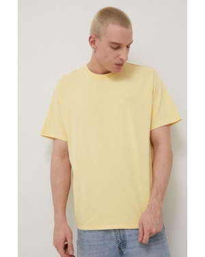 Levi's t-shirt bawełniany kolor żółty gładki A0637.0024-YellowsOra