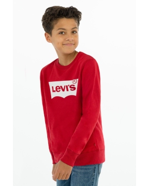 Levi's Bluza dziecięca kolor czerwony z nadrukiem