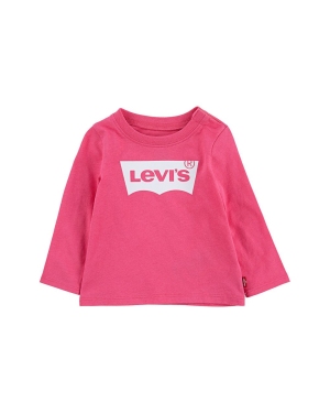 Levi's Longsleeve dziecięcy kolor różowy