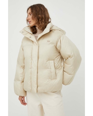 Levi's kurtka puchowa damska kolor beżowy zimowa