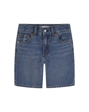 Levi's szorty jeansowe dziecięce kolor niebieski regulowana talia