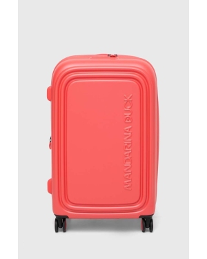Mandarina Duck walizka kolor różowy